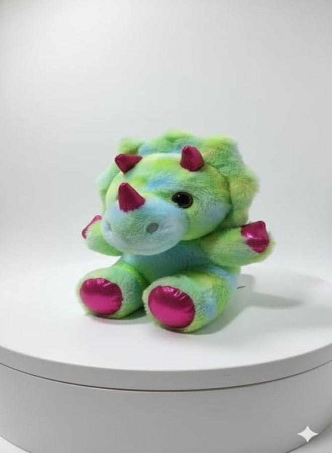 STRIDERS دمية ديناصور ستريدرز القطيفة ذات العيون الكبيرة | جرو محشو لطيف | حيوان أليف محبوب للبنات والأولاد | لعبة قطيفة ناعمة للعب والتجميع - 25 سم - Image 1